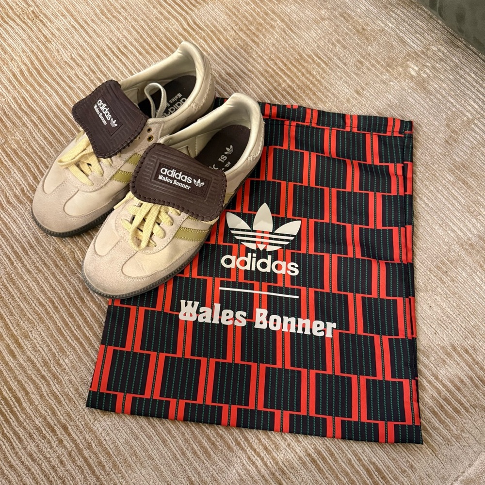 Adidas Wales Bonner Sneakers Cream/Yellow with Dustbag